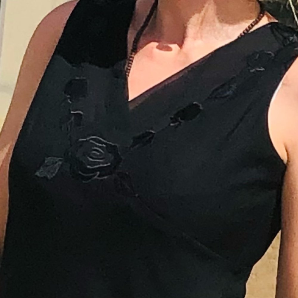 Black dress.